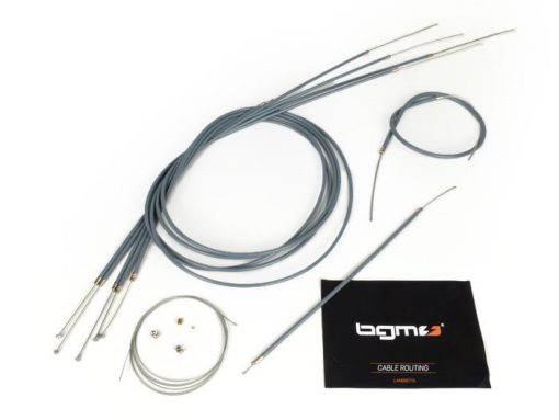 Set cavi BGM6400N -BGM ORIGINAL, rivestimento interno PE- Lambretta LI, LIS, SX, TV (serie 2-3)