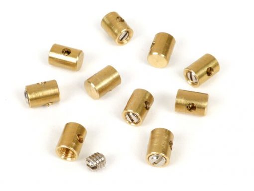 BGM6491X Clamping nipple / screw nipple -BGM ORIGINAL- Ø = 5.5mm x 7mm (digunakan untuk kabel throttle) - 10 buah