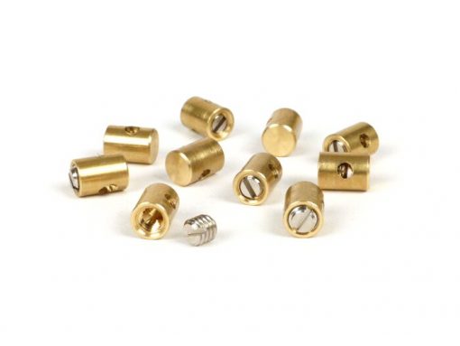 BGM6491X Clamping nipple / screw nipple -BGM ORIGINAL- Ø = 5.5mm x 7mm (digunakan untuk kabel throttle) - 10 buah