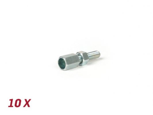 BGM6495S20X Vis de réglage M5 x 20 mm (Ø intérieur = 6,9 mm) -BGM ORIGINAL- (utilisé pour levier de vitesses Vespa) - 10 pièces