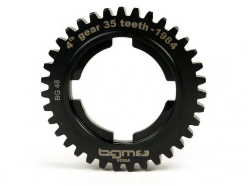 BGM6535A Gear 4 -BGM PRO, ประเภทเก่า - Vespa PX200 (-1984), Rally180 / 200 - เกียร์ 4 แบบยาวสำหรับ PX125-150 (1982-1984) - 35 ฟัน