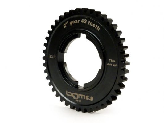 BGM6542 2nd gear -BGM PRO, type Lusso + type old- Vespa PX125-200 (1984-), T5 125ccm, Cosa125-200, LML Star / Stella125 / 150 2-stroke - also suitable for PX125-200 (-1984), Rally180 / 200 - 42 teeth