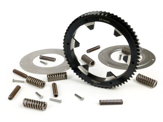 BGM6565KT Primary gear including primary repair kit BGM PRO reinforced -BGM PRO- Vespa PX200, Rally200 (helical teeth) - 65 teeth