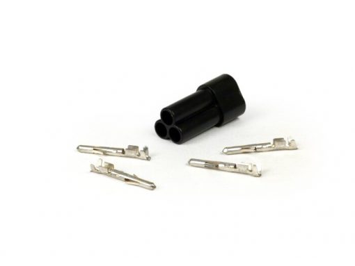 BGM6603FPL Plug untuk wiring harness -BGM PRO, 3 kontak plug- Vespa, Piaggio, Gilera - socket