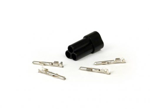 BGM6603FPL Stecker für Kabelbaum -BGM PRO, 3 Steckkontakte- Vespa, Piaggio, Gilera – Buchse