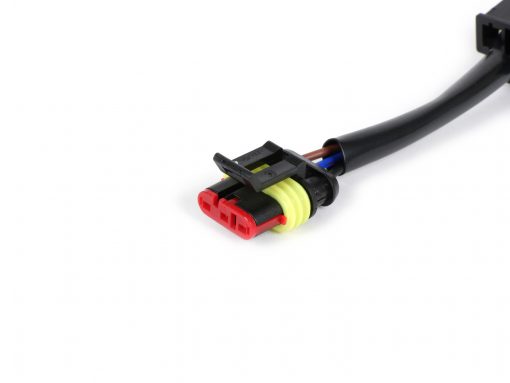 BGM6606HL konversi lampu kit adaptor kabel H4 ke lampu depan LED PIAGGIO asli -BGM PRO- Vespa Primavera 50-125-150, Sprint 50-125-150, GTS125-300 (model tahun 2014-2018)