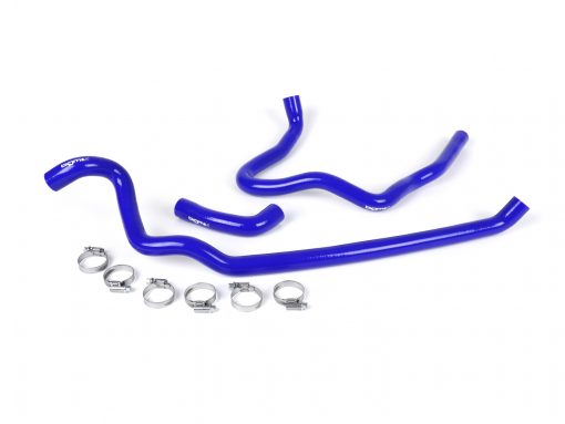 BGM6610BL Radiator hose set -BGM PRO silicone 180 ° C- Vespa GT 125-200, Vespa GTL 125-200, Vespa GTS 125-300, Vespa GTV 125-250 - blue