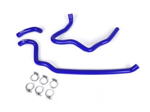 BGM6610BL Radiator hose set -BGM PRO silicone 180 ° C- Vespa GT 125-200, Vespa GTL 125-200, Vespa GTS 125-300, Vespa GTV 125-250 - blue