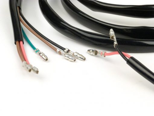 BGM6681 Mazo de cables -BGM PRO Lambretta AC e-ignition- LI, LIS, SX, TV (serie 2-3), DL, GP - negro