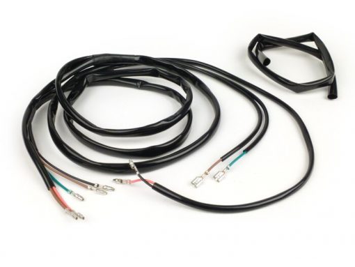 BGM6681 Mazo de cables -BGM PRO Lambretta AC e-ignition- LI, LIS, SX, TV (serie 2-3), DL, GP - negro