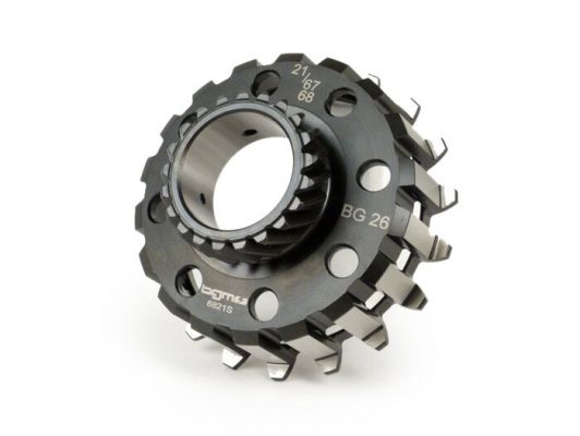BGM6821S clutch pinion -BGM PRO- Vespa Cosa2, PX (1995-), BGM Superstrong, Superstrong CR - (for 67/68 teeth primary gear, helical teeth) - 21 teeth