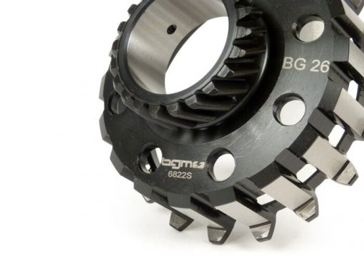BGM6822S clutch pinion -BGM PRO- Vespa Cosa2, PX (1995-), BGM Superstrong, Superstrong CR - (for 67/68 teeth primary gear, helical teeth) - 22 teeth