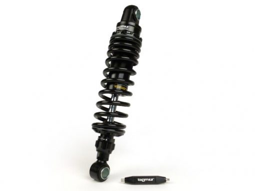 BGM7772 Shock absorber belakang -BGM PRO R12 V2 Black Edition, 300-310mm- Lambretta LI, LIS, SX, TV, DL, GP - hitam