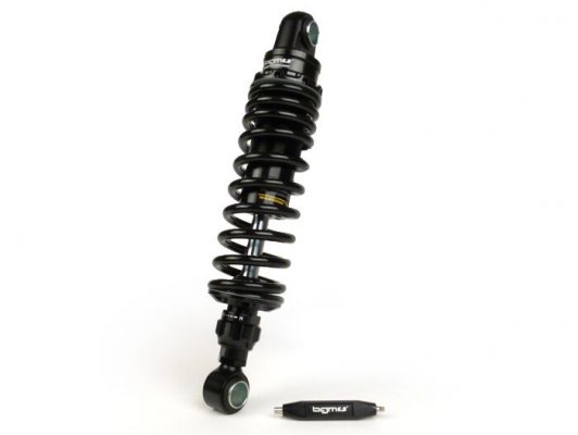 BGM7772 Rear shock absorber -BGM PRO R12 V2 Black Edition, 300-310mm- Lambretta LI, LIS, SX, TV, DL, GP - black