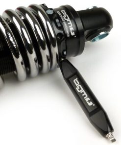 BGM7772C rear shock absorber -BGM PRO R12 V2 Black Edition, 300-310mm- Lambretta LI, LIS, SX, TV, DL, GP - chrome