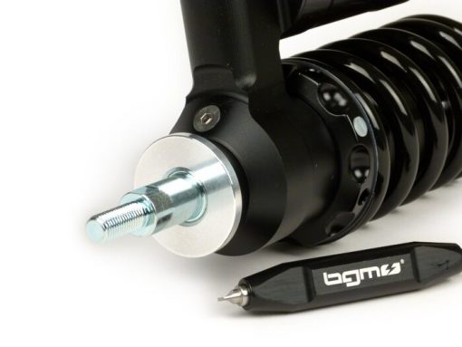 BGM7780B Schokdemper voor -BGM PRO SC / F16 COMPETITION, 200 mm- Vespa V50, PV125, ET3 - zwart