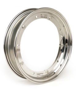 BGM7990 Rim -BGM PRO 2.10-10 дюймів - Vespa (тип PX) - Vespa Smallframe V50, 50N, Special, PV, ET3, PK50-125 (S / XL / XL2), Largeframe PX, T5, Sprint, Rally, GT / GTR, LML Star, Deluxe - Полірована нержавіюча сталь