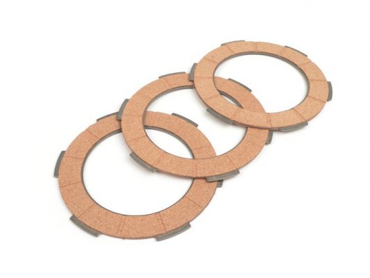 BGM8013 Clutch plates -BGM Pro Vespa Smallframe V50, V90, SS50, SS90, PV125, ET3, PK50, PK80, PK50 S, PK80 S, PK125 S, PK50 XL, PK125 XL, ETS, PK50 HP, PK50 SS - 3-discs