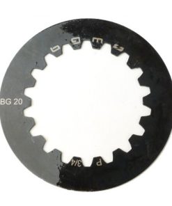 BGM8040S Clutch Stahlplack -BGM PRO Cosa2- Vespa Cosa2, PX (ab 1995), Positioun 3 + 4, ouni Kerbe - 1,5mm - (2x erfuerderlech)