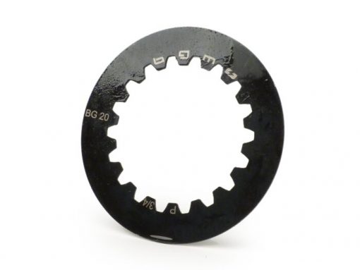 BGM8040S Clutch steel plate -BGM PRO Cosa2- Vespa Cosa2, PX (from 1995), position 3 + 4, without notch - 1,5mm - (2x required)
