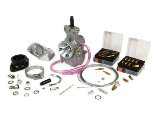 BGM8596 Kit carburateur -BGM PRO 195-225 cc- Lambretta LI, LIS, SX, TV (séries 2-3), DL, GP - Ø = 24mm Polini