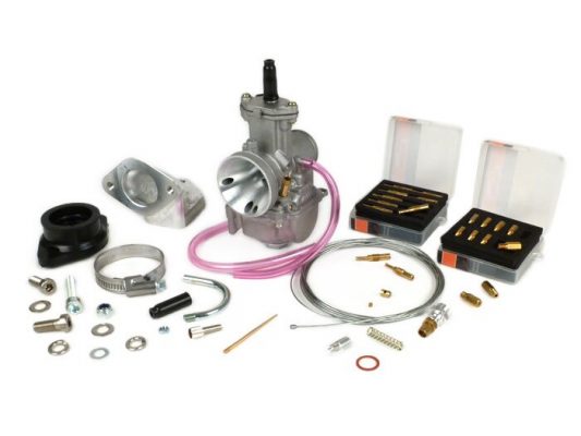 BGM8596 Kit carburador -BGM PRO 195-225 cc- Lambretta LI, LIS, SX, TV (serie 2-3), DL, GP - Ø = 24mm Polini