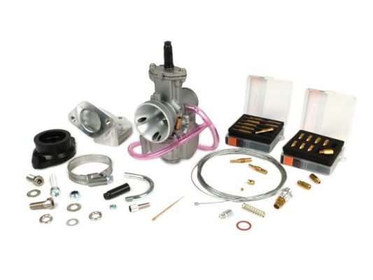 BGM8597 Kit carburateur -BGM PRO 195-225 cc- Lambretta LI, LIS, SX, TV (séries 2-3), DL, GP - Ø = 30mm Polini