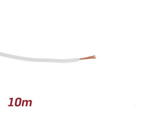 SC9085WH Elektrisk kabel -BGM ORIGINAL 0,85mm²- 10m - hvit