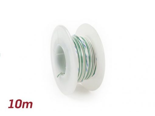 SC9085WHGR Cáp điện -BGM GỐC 0,85mm²- 10m - trắng / xanh lá cây