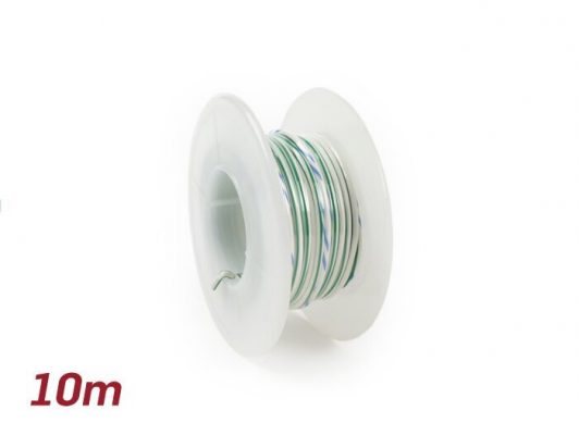 SC9085WHGR इलेक्ट्रिक केबल -BGM ORIGINAL 0,85mm 10- XNUMXm - सफेद / हरा