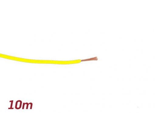 SC9085YL Elektrisk kabel -BGM ORIGINAL 0,85mm²- 10m - gul