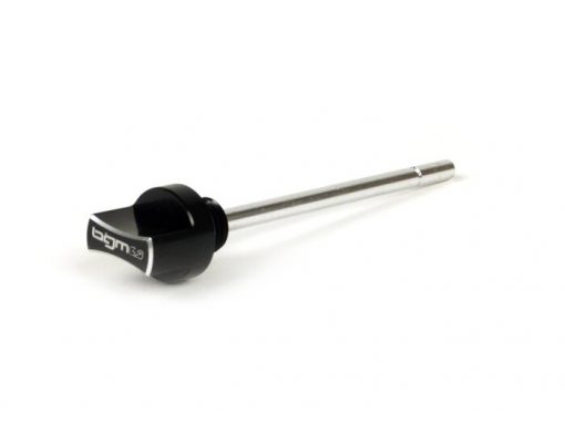 BGM5811B Ueleg Fëllstecker mat Dipstick -BGM PRO, Gangueleg- Piaggio Leader / Quasar - Vespa ET4, LX, LXV, S, GT, GTS, GTV, GTL 125-300ccm - schwaarz anodiséiert