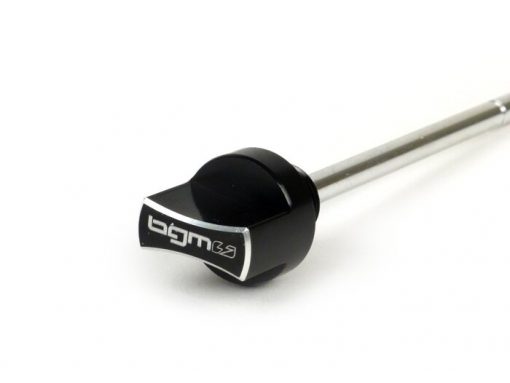 BGM5811B Oil filler plug with dipstick -BGM PRO, gear oil- Piaggio Leader / Quasar - Vespa ET4, LX, LXV, S, GT, GTS, GTV, GTL 125-300ccm - black anodized