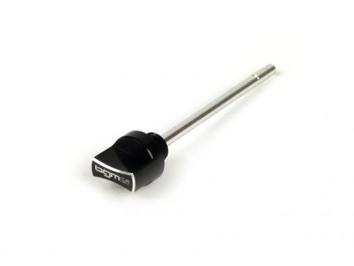 BGM5811B Olievulplug met peilstok -BGM PRO, versnellingsbakolie- Piaggio Leader / Quasar - Vespa ET4, LX, LXV, S, GT, GTS, GTV, GTL 125-300ccm - zwart geanodiseerd