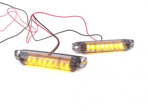 7673425インジケーター-BGMPROマイクロ2×8LED-ユニバーサル-黒