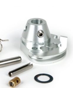 BGM2291 Throttle pulley -BGM Pro made by JPP, QUICK ACTION, aluminum CNC- Lambretta LI, LIS, SX, TV (series 2-3), DL, GP - silver anodized