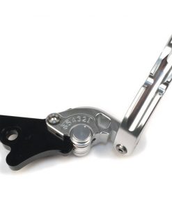 BGM4602 Brake lever set -BGM PRO Sport, adjustable + foldable- Vespa GT, GTL, GTS 125-300 - silver