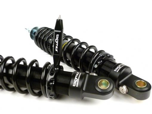 BGM7749NB Rear Shock absorber set -BGM PRO SC / R1 SPORT, 340mm- Vespa GT 125-200, GTL 125-200, GTS 125-300, GTV 125-300 - black
