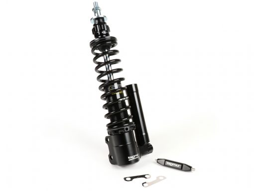 BGM7788NB Front shock absorber -BGM PRO SC / F16 COMPETITION, 240mm- Vespa GT 125-200, GTL 125-200, GTS 125-300 (-2013, 2017-), GTV 125-300 - black