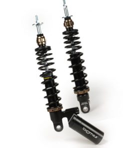 BGM7789NB Rear shock absorber set -BGM PRO SC / R12 COMPETITION, 340mm- Vespa GT 125-200, GTL 125-200, GTS 125-300, GTV 125-300 - black