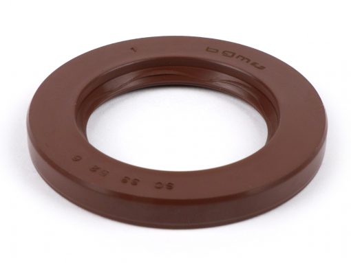 BGM1039 Shaft seal 33x52x6mm -BGM PRO FKM / Viton® (tahan E10) - (digunakan untuk sisi alternator poros engkol di dalam Lambretta LI (seri 2-3), LIS, SX, TV (seri 2-3), DL, GP)