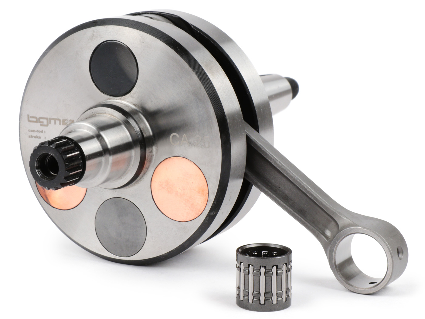 bgm Tuning - BGM11658N crankshaft -BGM Pro HP Competition 58mm stroke, 116mm connecting rod- Lambretta DL / GP 125cc, 175cc, 200cc, 225cc, 250cc bgm Tuning - BGM11658N crankshaft -BGM Pro HP Competition 58mm stroke, 116mm connecting rod- Lambretta DL / GP 125cc, 175cc, 200cc, 225cc, 250cc