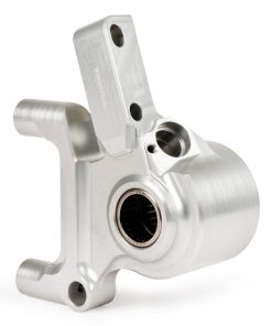 BGM2506KTLS Étrier de frein avant avec support d'étrier de frein -BGM PRO, CNC Touring, 4 pistons, montage radial - tambour de frein type LML- LML, Stella, Star - argent