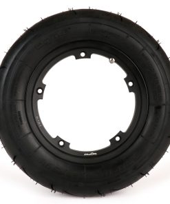 BGM35010SLKB Set completo di pneumatici -BGM Sport, tubeless, Vespa- 3.50 - 10 pollici TL 59S (rinforzato) - cerchio 2.10-10 nero