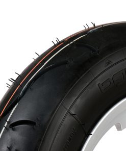 BGM35010SLKG komplett dekk-sett -BGM Sport, tubeless, Vespa- 3.50 - 10 tommer TL 59S (forsterket) - felg 2.10-10 - sølv