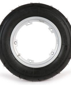 BGM35010SLKG komplett dekk-sett -BGM Sport, tubeless, Vespa- 3.50 - 10 tommer TL 59S (forsterket) - felg 2.10-10 - sølv