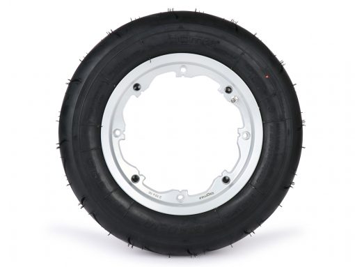 Juego completo de neumáticos BGM35010SLKLG -BGM Sport, tubeless, lambretta- 3.50 - 10 pulgadas TL 59S (reforzado) - llanta 2.10-10 - plateado