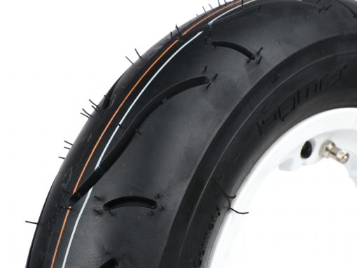 BGM35010SLKLW banden complete set -BGM Sport, tubeless, lambretta- 3.50 - 10 inch TL 59S (versterkt) - velg 2.10-10 wit