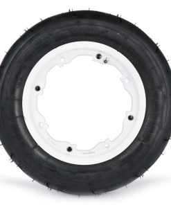 BGM35010SLKLW टायर पूरा सेट -BGM स्पोर्ट, ट्यूबलेस, लैंब्रेटा- 3.50 - 10 इंच TL 59S (प्रबलित) - रिम 2.10-10 सफेद