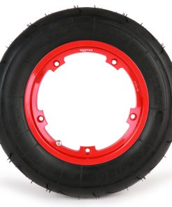 BGM35010SLKR 타이어 전체 세트 -BGM Sport, 튜브리스, Vespa- 3.50-10 인치 TL 59S (강화)-림 2.10-10 빨간색